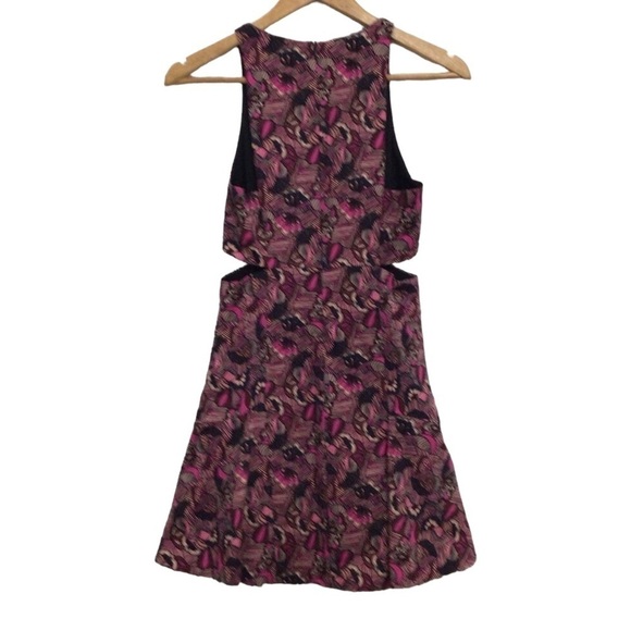 Zara Trafluc Open Sides Dress Black Pink Small Barbiecore - Picture 2 of 13